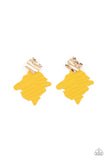 Paparazzi Crimped Couture - Yellow - Veronica's Jewelry Paradise, LLC