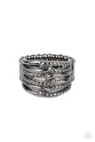Paparazzi Crossing Signals - Black - Veronica's Jewelry Paradise, LLC