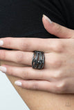 Paparazzi Crossing Signals - Black - Veronica's Jewelry Paradise, LLC
