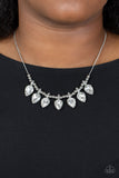 Paparazzi Crown Jewel Couture - White - Veronica's Jewelry Paradise, LLC