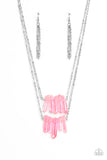 Paparazzzi Crystal Catwalk - Pink Crystal-like Necklace