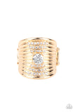 Paparazzi Crystal Corsets - Gold - Veronica's Jewelry Paradise, LLC