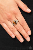 Paparazzi Crystals and Cats Eye - Brown