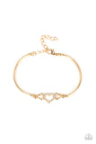 Paparazzi Cupids Confessions - Gold - Veronica's Jewelry Paradise, LLC