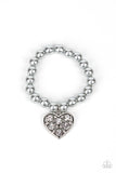 Paparazzi Cutely Crushing - Silver - Veronica's Jewelry Paradise, LLC