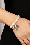 Paparazzi Cutely Crushing - White - Veronica's Jewelry Paradise, LLC