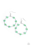 Paparazzi Dainty Daisies - Blue Flower Earrings