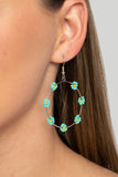 Paparazzi Dainty Daisies - Blue Flower Earrings