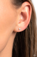 Paparazzi Dainty Details - White Pearl Studs