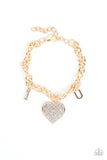 Paparazzi Declaration of Love - Gold - Veronica's Jewelry Paradise, LLC