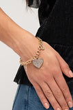 Paparazzi Declaration of Love - Gold - Veronica's Jewelry Paradise, LLC