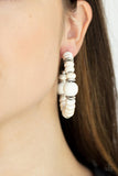 Paparazzi Definitely Down-To-Earth - White - Veronica's Jewelry Paradise, LLC