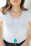PAPARAZZI DESERT MEADOW LANYARD - BLUE - Veronica's Jewelry Paradise, LLC