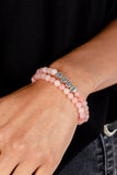Paparazzi Devoted Dreamer - Pink Love Bracelet