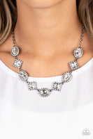 Paparazzi Diamond of the Season - Black Square-Cut Gems Necklace