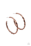 Paparazzi Dont Get It Twisted - Copper - Veronica's Jewelry Paradise, LLC