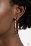 Paparazzi Dont Get It Twisted - Copper - Veronica's Jewelry Paradise, LLC