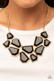 Paparazzi Double-DEFACED - Gold - Veronica's Jewelry Paradise, LLC