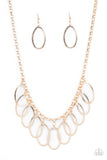 Paparazzi Double OVAL-time - Gold - Veronica's Jewelry Paradise, LLC