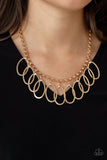 Paparazzi Double OVAL-time - Gold - Veronica's Jewelry Paradise, LLC