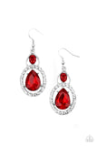 Paparazzi Double The Drama - Red - Veronica's Jewelry Paradise, LLC