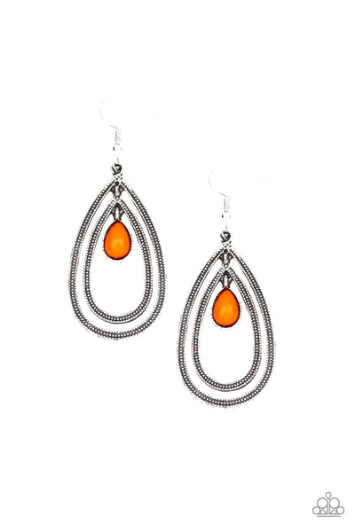 Paparazzi Drops of Color- Orange - Veronica's Jewelry Paradise, LLC