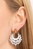 Paparazzi Earthy Zeal - Orange Earrings