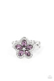 Paparazzi Efflorescent Envy - Purple Floral Ring