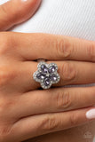 Paparazzi Efflorescent Envy - Purple Floral Ring