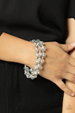 Paparazzi Eiffel Tower Tryst - White - Veronica's Jewelry Paradise, LLC