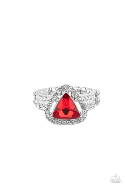 Paparazzi Elevated Engagement - Red - Veronica's Jewelry Paradise, LLC