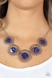 Paparazzi Elliptical Effervescence - Purple Necklace