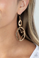 Paparazzi Enchanting Echo - Gold Earrings