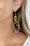 Paparazzi Enchanting Echo - Gold Earrings