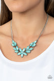 Paparazzi Ethereal Efflorescence - Green Cut Gens Necklace