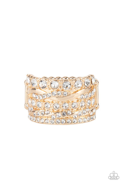 Paparazzi Exclusive Elegance - Gold - Veronica's Jewelry Paradise, LLC