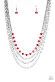 Paparazzi Extravagant Elegance - Red - Veronica's Jewelry Paradise, LLC