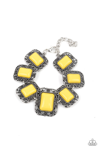 Paparazzi Retro Rodeo - Yellow - Veronica's Jewelry Paradise, LLC