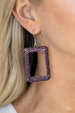 Paparazzi World FRAME-ous - Purple - Veronica's Jewelry Paradise, LLC