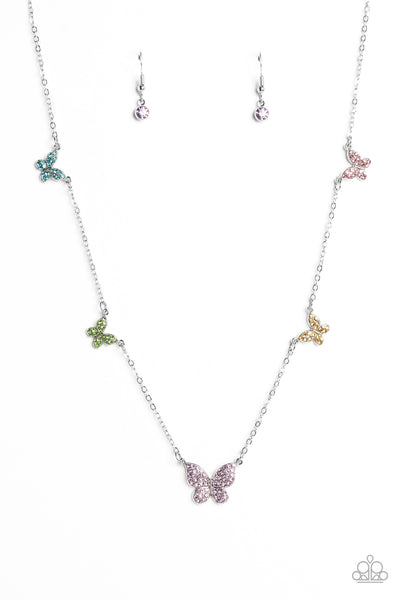 Paparazzi FAIRY Special - Multi Butterfly Necklace
