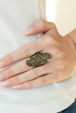 Paparazzi FRILL In The Blank - Brass - Veronica's Jewelry Paradise, LLC