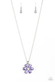 Paparazzi Fancy Flower Girl - Purple Petals Bloom Necklace