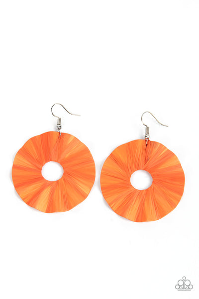 Paparazzi Fan the Breeze - Orange - Veronica's Jewelry Paradise, LLC