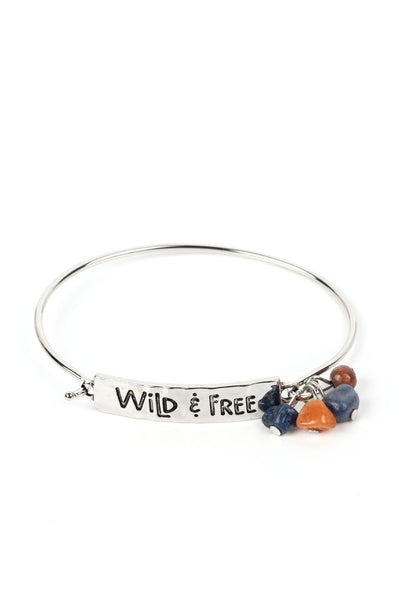 Paparazzi Fearless Fashionista - Blue "Wild and Free" Bracelet