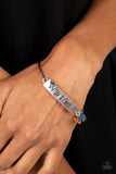 Paparazzi Fearless Fashionista - Blue "Wild and Free" Bracelet