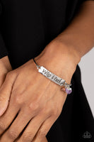 Paparazzi Fearless Fashionista - Purple "Wild and Free" Bracelet