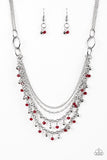 Paparazzi Financially Fabulous - Red - Veronica's Jewelry Paradise, LLC