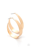 Paparazzi Flat Out Fashionable - Gold Hoops Earrings