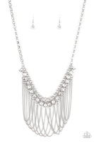 Paparazzi Flaunt Your Fringe - White - Veronica's Jewelry Paradise, LLC