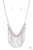 Paparazzi Flaunt Your Fringe - White - Veronica's Jewelry Paradise, LLC